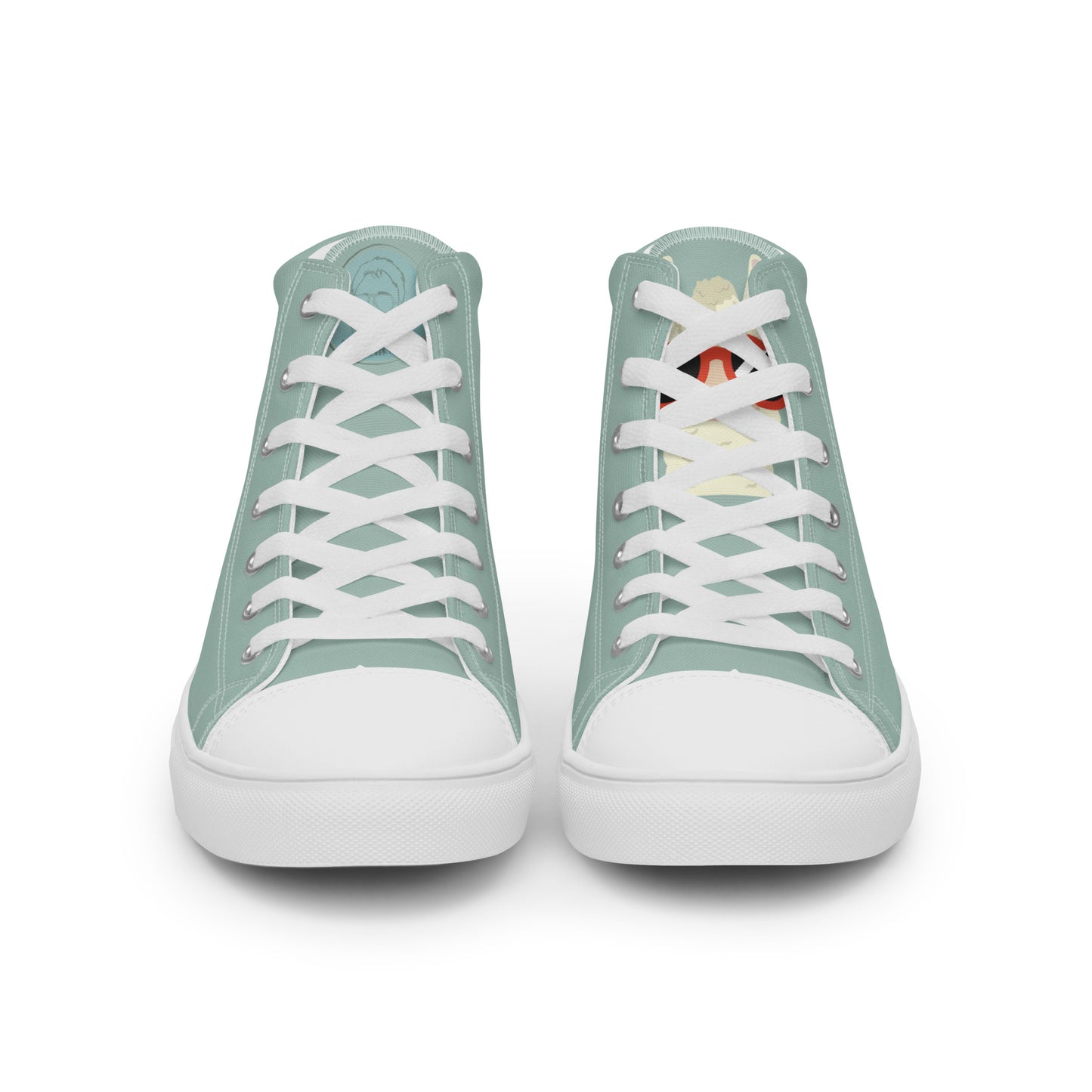 Spit Happens -Men’s high top canvas shoes