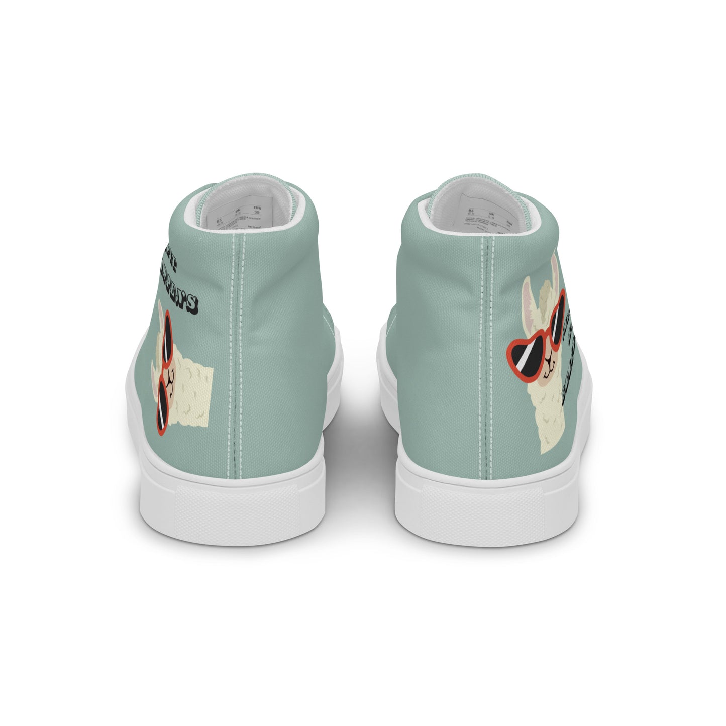 Spit Happens - Women’s high top canvas shoes